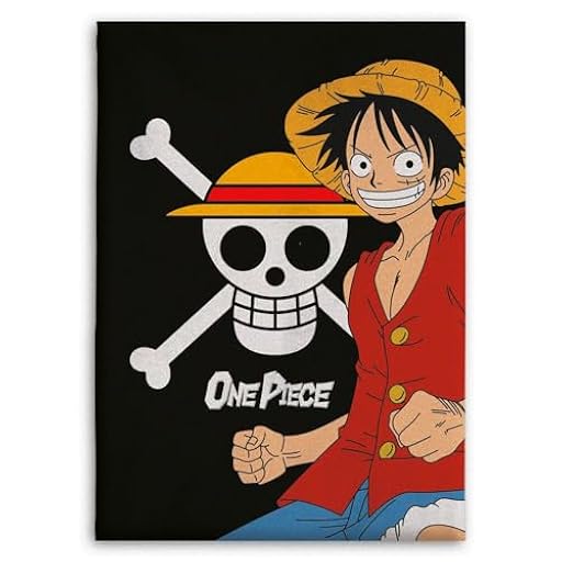 Superlicencias Manta Coralina One Piece, Diseño Monkey D. Luffy, 110 x 150 cm, Negro, Regalos Anime | Ya disponible en tu tienda friki favorita! En mundofriki.es!
