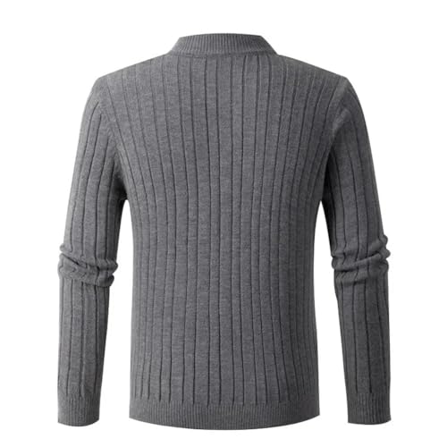 Men's Turtleneck Jumper Hinges Fried Dough Kinked Knit Jumper Mens Warm Black Sweater Vintage Men's Sweater(Medium)2