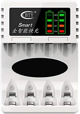 Miniatura 5 de Huansi - Cargador de batería recargable inteligente con pantalla LCD compatible con pilas AAAAA NiMHNi-Cd - 1 puerto de carga USB de 3 horas Negro