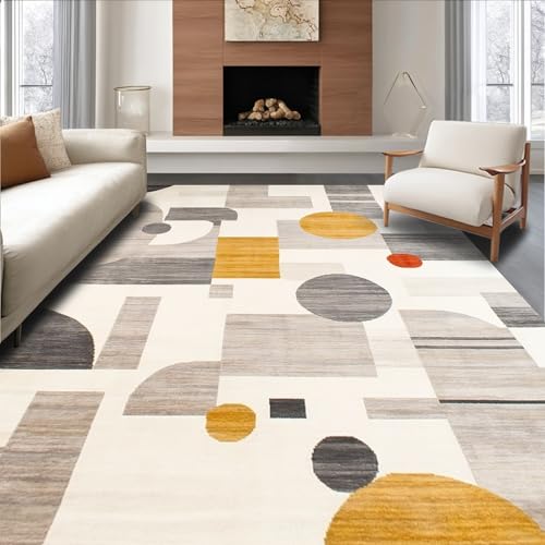 ODIKA Flatwoven High Traffic Area Rug 8x10, Whimsical Shapes Play