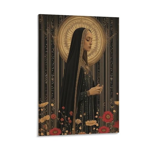 Toile Saint Hildegarde de Bingen habillez vos murs vides avec ce tableau 40x60cm