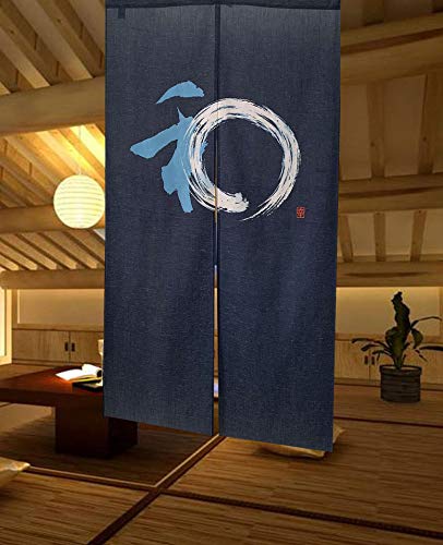 LIGICKY Noren - Cortina para puerta (85 x 150 cm, estilo japonés),...