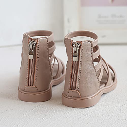 Toddler Girl Dress Shoes Children Shoes Open-Toed Non-slip Soft-soled Princess Beach Sandals Kids Girls Girl's shoes (Pink, 12 Little Kid) 5