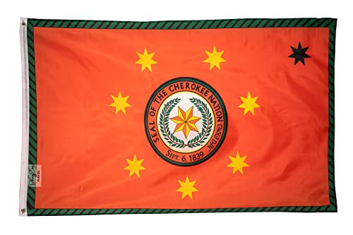 Cherokee Nation Flag 3X5Ft Indoor Outdoor Flag Banner Seal Native #TOP6