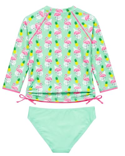 Image of weVSwe Girls Rash Guard Set 2-Piece UPF 50+ Sun Protection Swimsuit 2T-14 Years