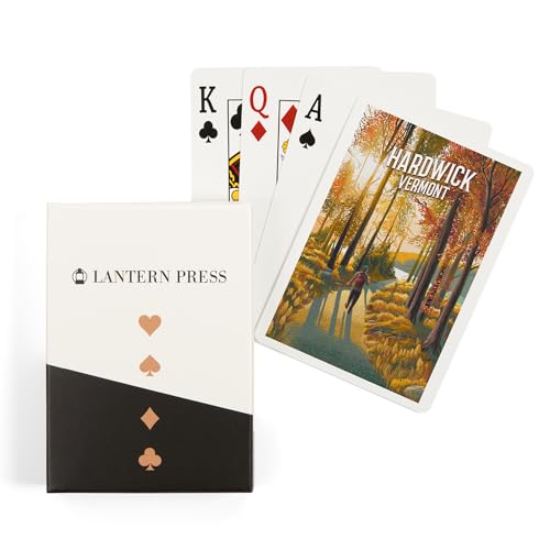Lantern Press Hardwick, Vermont, 52 Naipes Póker