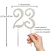 LINGPAR 23 Years Birthday Cake Topper - New Best Crystal Rhinestone 23rd Wedding Anniversary Or 23 Years Old Cake Topper Party Decoration Gold