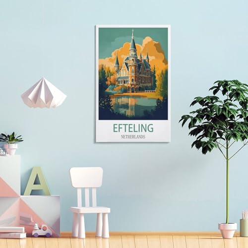 Affiche Efteling Pays-Bas pour décorer un salon moderne