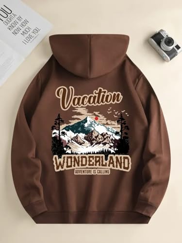 Image of Tagas Men's Hoodie with Vacation Print, Kangaroo Pocket and Drawstring Detail || Sweatshirt for Mens || Men Hoodies || hoodis||(MH-8016)