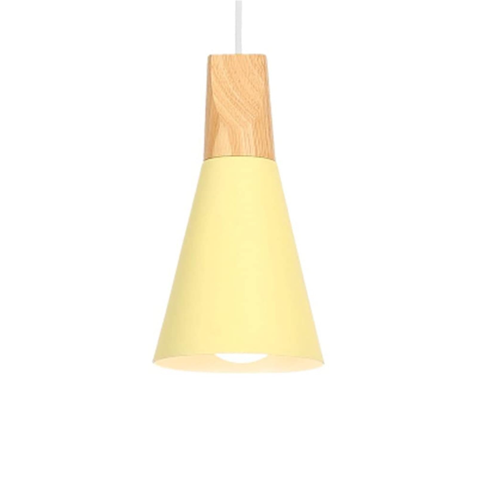 HUAYUSEDF Modern Metal Pendant Lamp Chandelier Hanging Lighting Ceiling Fixture E26 E27 for Dining Room Restaurant Bar Shopping Mall(A Yellow,14cm)