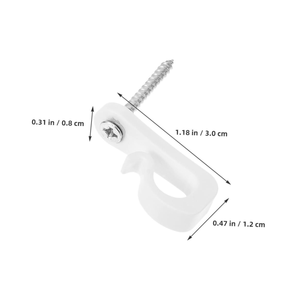 Happyyami 10pcs Light Hanging Hooks for Easy Installation LED Light Screw Hooks for Outdoor Use for Birthday Parties Valentine Day and Year Celebrations