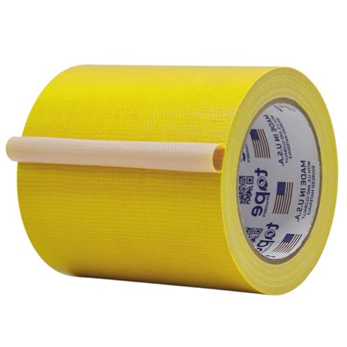 Image of MAT Duct Tape Yellow Industrial Grade, 5 inch x 60 ft. Waterproof, UV Resistant for Crafts, Home Improvement, Repairs, & Projects