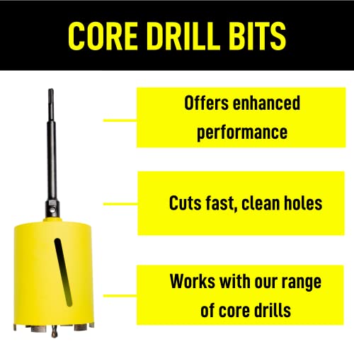 UK Drills Diamond Core Drill Bit 91mm x 150mm, Laser Welded - To Be Used in Granite, Concrete & Masonry, 91 mm x 150 mm - Image 2