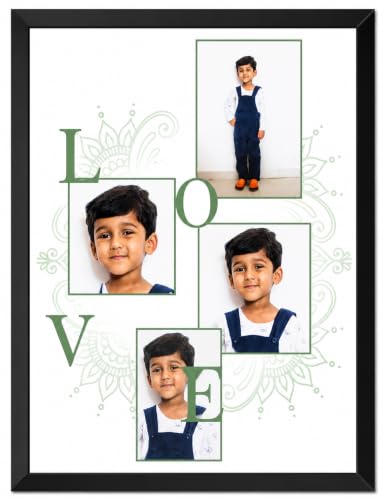 Image of A4 Size Photo Frame For Home and Office Decoration | 8x12 Inches (Black), Rectangular, Black, 15