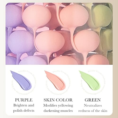Primer Makeup Moisturising, Colour Correcting Primer with SPF 50+, Lightweight Primer Silky Cream, Long Lasting Make Up Primer - Image 4