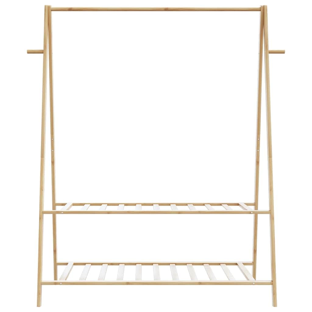 vidaXL Perchero con estantes bambú 132x45,5x150,5 cm
