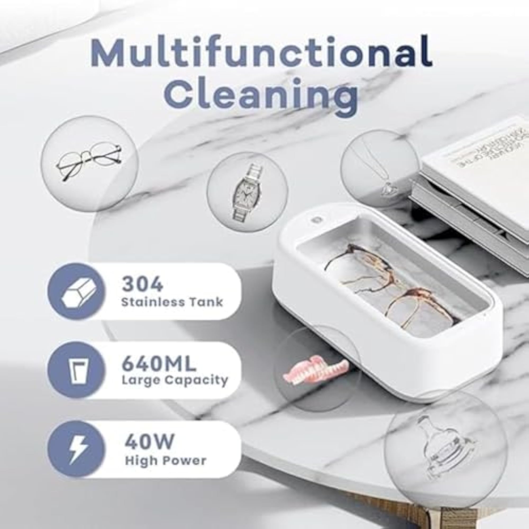 Ultrasonic Jewellery Cleaner Machine, Portable