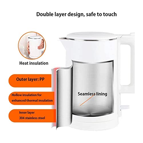 Hervidor Eléctrico Capacidad 1.7 L Doble Capa Blanco miniatura 6