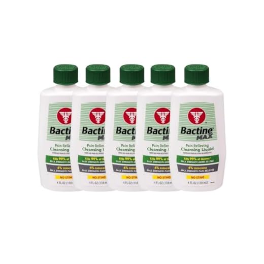 Special Pack of 5 BACTINE First AID Liquid 4 oz
