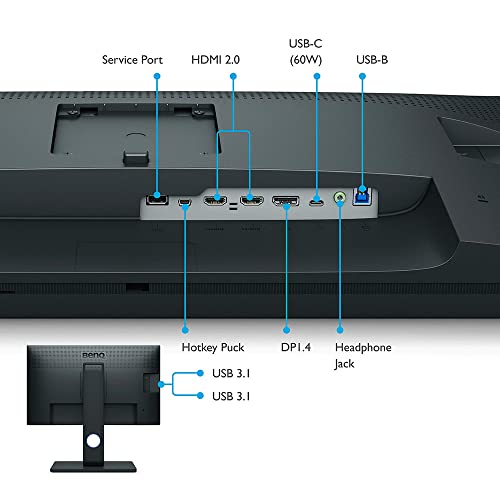 Benq Sw271C 27 Inch 4K Photo And Video Editing Computer Monitor For Photographers With Aqcolor Technology, Hardware Calibration, 99% Adobe Rgb, 100% Srgb/Rec. 709, Dci-P3/Display P3 And 10 Bit Color #TOP2