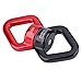 Alomejor 30 KN Swing Swivel Pulley Wheel Rock Climbing Caster Rotational Device Rope Swivel Connector (red Black)