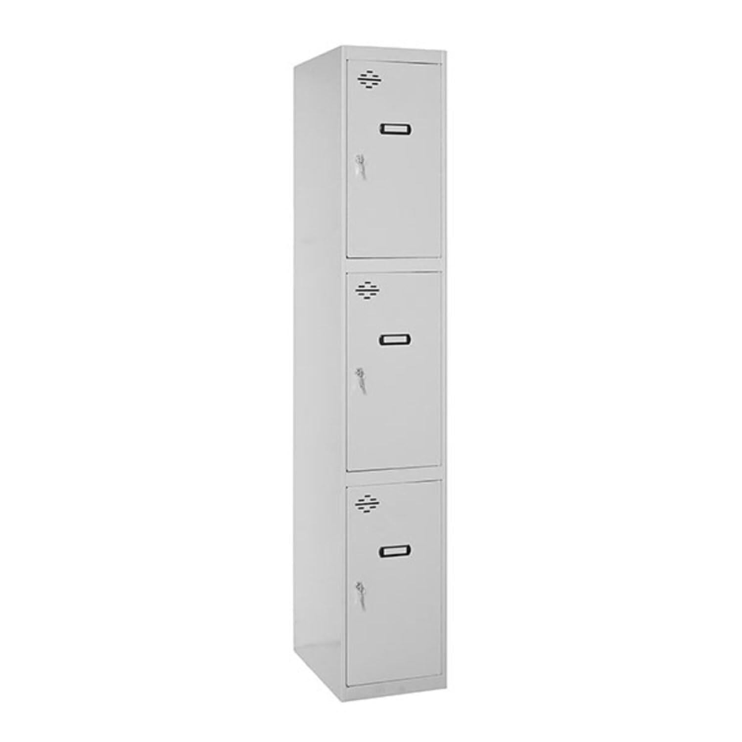 Simon Rack Taquillas Vestuario Metalicas, 3 Puerta, Incluye Llave, 1800x300x500 mm, Gris - Simonlocker