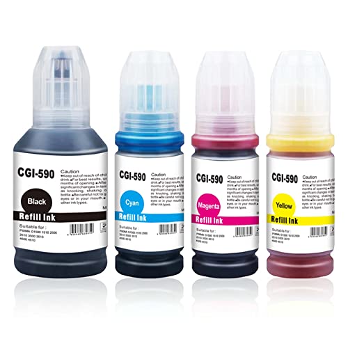 Vhbw Canon Tinten Nachfüllset - 4 Farben Für GI-11, GI-21, GI-41 Drucker