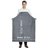 RECECASA Rubber Waterproof Apron Butcher Heavy Duty -Oil Chemical Resistant Thick Work Safety...