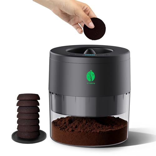 ZTBBRA Secador automático de café molido, accesorio de barra de café para el hogar y la cafetería, evita el moho, seca los posos de café para proyectos de bricolaje, exfoliantes, jabones y regalos