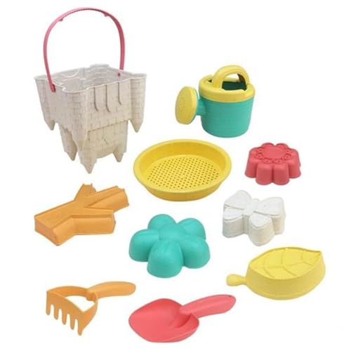 Juego de Juguetes de Playa, Juguetes de Playa para niños Set - 10x/Set Interactive Beach Playset Cartoon Funny - Juguetes de Castillo de , moldes de rastrillo de Pala para niñas, niños, niños al Aire