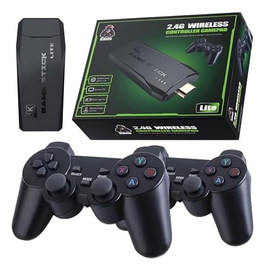 GAME STICK 4K ORIGINAL VERSÃO ATUALIZADA 11 MIL JOGOS com 2 controles sem fio
