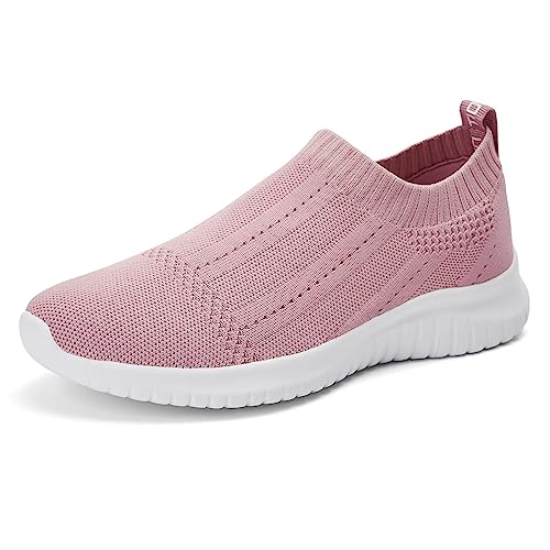 Tiosebon HK8822-MAUVE35 Women'S Walking Sock Shoes Lightweight Slip cover