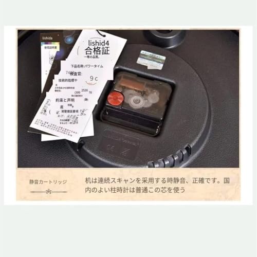 Xiraivke吊り時計 屋外両面 防水パティオ用アンティーク温度計ルック駅時計 静音で静か 電波時計 自動受信 大数字で見やすい 屋内外兼用 おしゃれなインテリア掛 [5]