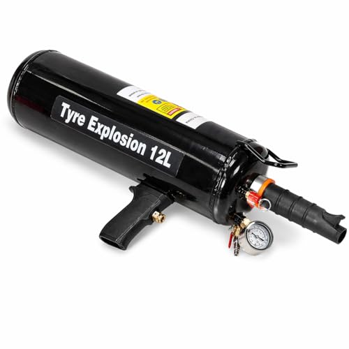 HOYOC Tire Bead Seater 12L/3.2 Gallon Portable Tire Inflator Tool Handheld Bead Bazooka Operating Pressure Air Tire Bead Blaster for Tractor Truck ATV Car and Automobile Repair
