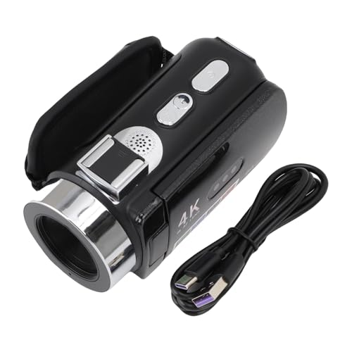 Caméra Vidéo 4K 64MP : finies les vidéos floues en voyage grâce au caméscope WiFi avec LED