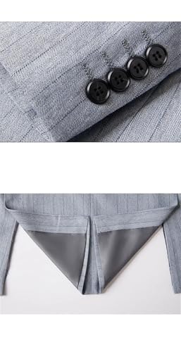 Mens Slim-Fit Striped Three-Piece Suit Set Business Wedding Vest Trousers Combo for Workplace4