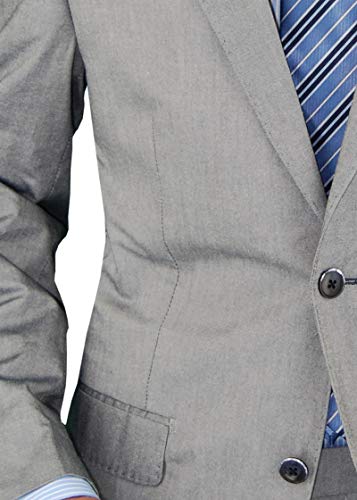 DTI BB Signature Italian Men's 2 Button Two Piece Suit Modern Fit Jacket Pant3