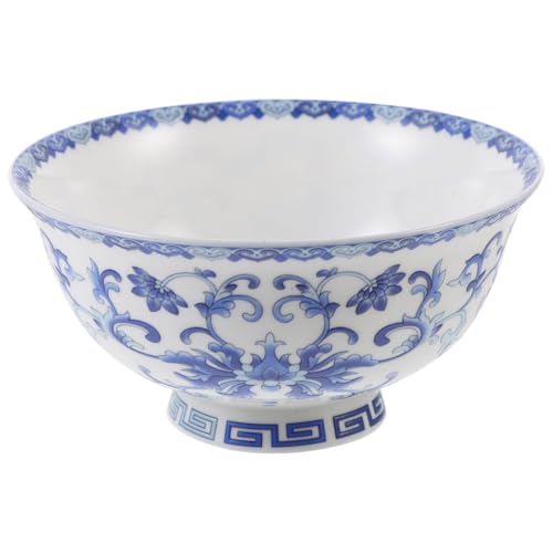 Rice Bowl, Blue and White Chinese Soup Bowl Blue and