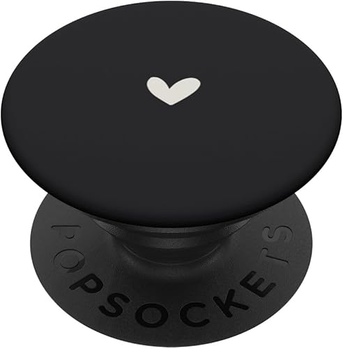 Negro ceniza lindo y sencillo y elegante, bohemio, dibujado a mano, PopSockets intercambiables PopGrip