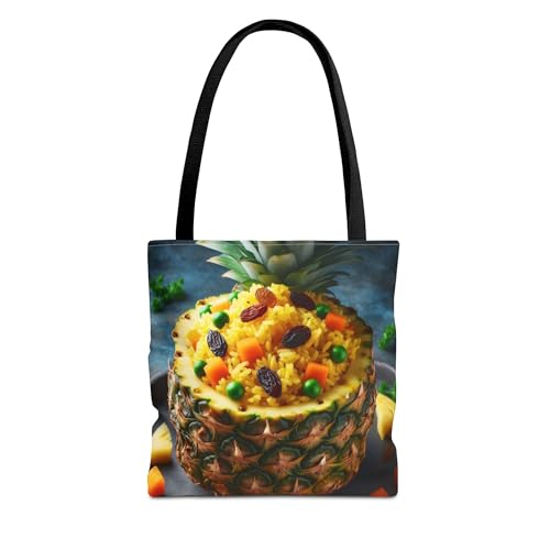 Premium Tote Bag with Pineapple Fried Rice Design and Reinforced