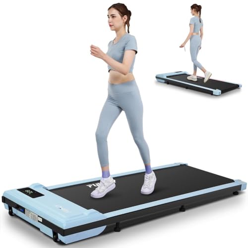 Image of ANCHEER Walking Pad Treadmill,Treadmills for Tome Small,2 in1 Under Desk Exercise Equipment,Pink Mini Running Walking Jogging Portable Machine with Remote Control,No Assembly Required