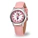 Disney Kids' W000038 Minnie Mouse Time Teacher Stainless Steel Watch with Pink Leather Band