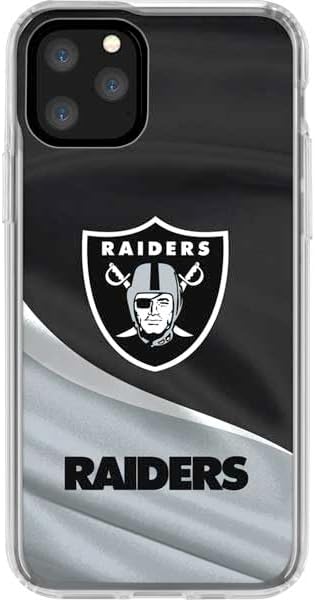 Skinit Clear Phone Case Compatible with iPhone 11 Pro - Officially Licensed NFL Las Vegas Raiders Design