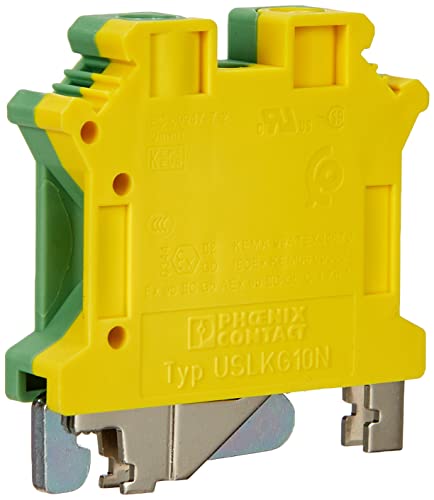 Phoenix Safe Contact PHOE Schutzleiterklemme USLKG 10 N, Grün/Gelb, AWG 20-6