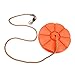 Sorbus Disc Seat Swing - Kids Monkey Rope Tree Zip Line Swings for Play Set, Tree, Outdoor Backyard, Playground Fun, Orange