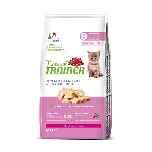 Natural Trainer NovaFoods Cibo per Gatti Natural Cat Kitten 1,5KG - 1500 gr