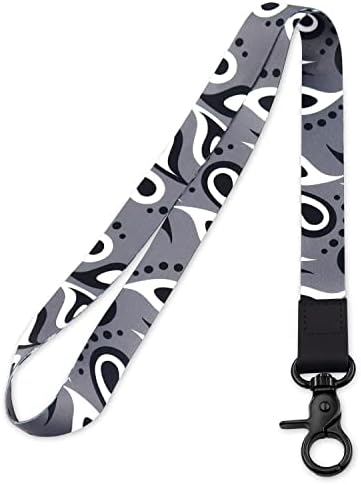 HONZUEN Lanyard, Long Neck Lanyard Key Lanyard, Sturdy Durable Id Badge Lanyard for Women & Men, Cute Cool Lanyard Strap for Car Keys, Card Holder, Whistle, Keychain, Wallet