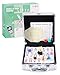 KAILE Mexican Train Dominoes with Numbers, Color Double 12 Numerical Number Dominoes Set Chicken Foot Dominoes Set with Aluminum Case, 91 Tiles