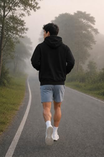 Image of Hoodies for Men | Drawstring Hood, Kangaroo Pocket, Ribbed Hem | Relaxed Fit