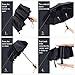 UK-UNIQUE Windproof Umbrella Windproof Travel Umbrella - Compact, Light, Automatic, Strong and Portable - Wind Resistant, Small Folding Backpack Umbrella for Rain - Men and Women, Black.